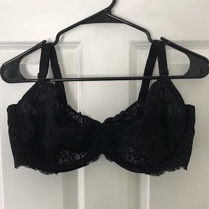 Victoria Secret Black Lace Unlined Bra